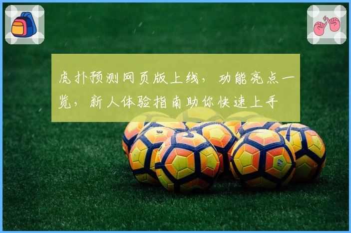 虎扑预测网页版上线，功能亮点一览，新人体验指南助你快速上手
